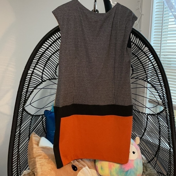 Vintage Fall Abstract Dress a - Picture 4 of 4